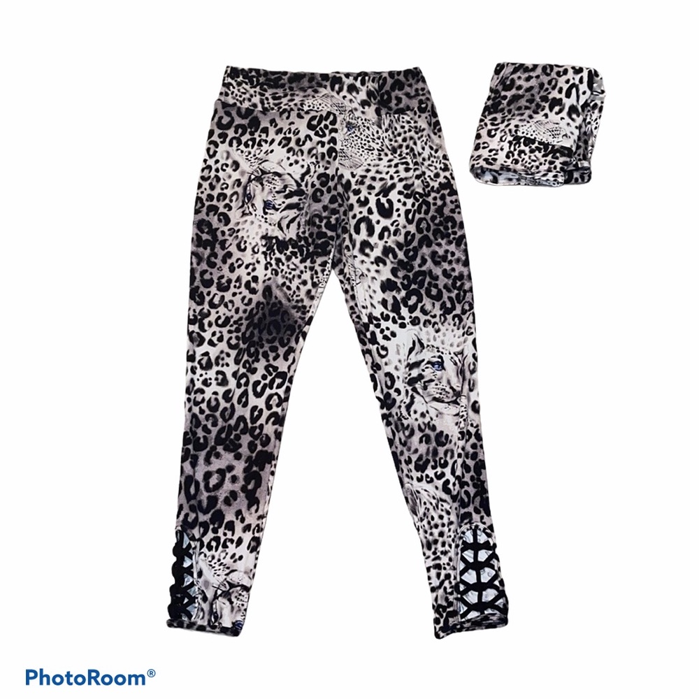 Leggings white cheetah